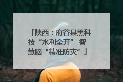 陕西：府谷县黑科技“水利全开” 智慧脑“精准防灾”