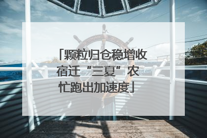 颗粒归仓稳增收 宿迁“三夏”农忙跑出加速度