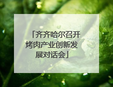 齐齐哈尔召开烤肉产业创新发展对话会