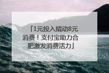 1元投入撬动8元消费！支付宝助力合肥激发消费活力
