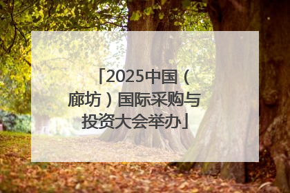 2025中国（廊坊）国际采购与投资大会举办