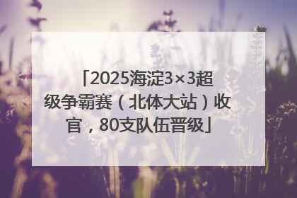 2025海淀3×3超级争霸赛（北体大站）收官，80支队伍晋级