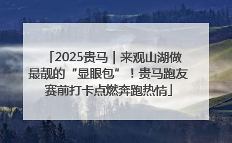 2025贵马｜来观山湖做最靓的“显眼包”！贵马跑友赛前打卡点燃奔跑热情