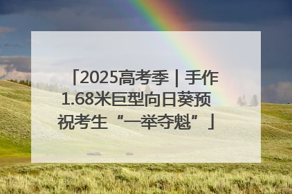 2025高考季｜手作1.68米巨型向日葵预祝考生“一举夺魁”