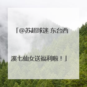 @苏超球迷 东台西溪七仙女送福利啦！