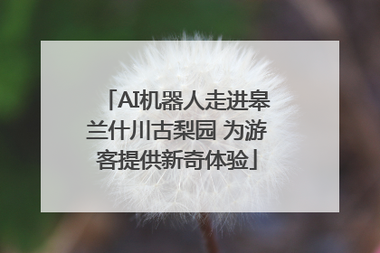AI机器人走进皋兰什川古梨园 为游客提供新奇体验